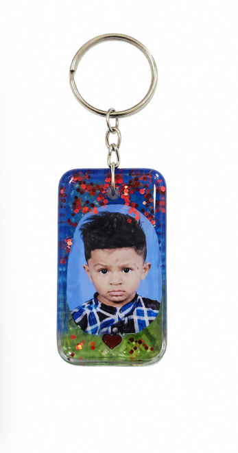 Custom Personalized Photo Resin Keychain