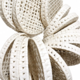 Handwoven Round Straw Coaster Set